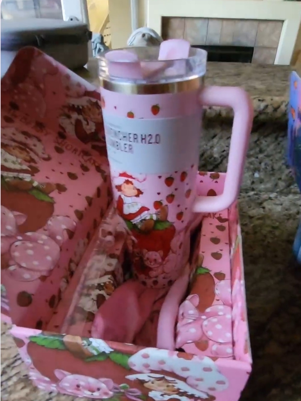 Stanley  Strawberry Shortcake Traveler Tumbler In Box & Dust Bag NWT - Picture 2 of 6